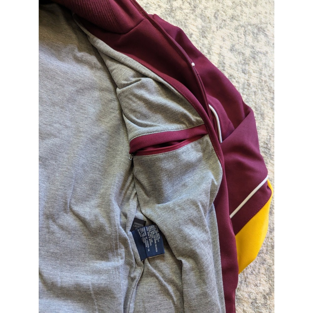 G-III Cleveland Cavaliers Track Jacket Mens M Wine Gold NBA Carl Banks Full Zip‎ - Picture 6 of 11